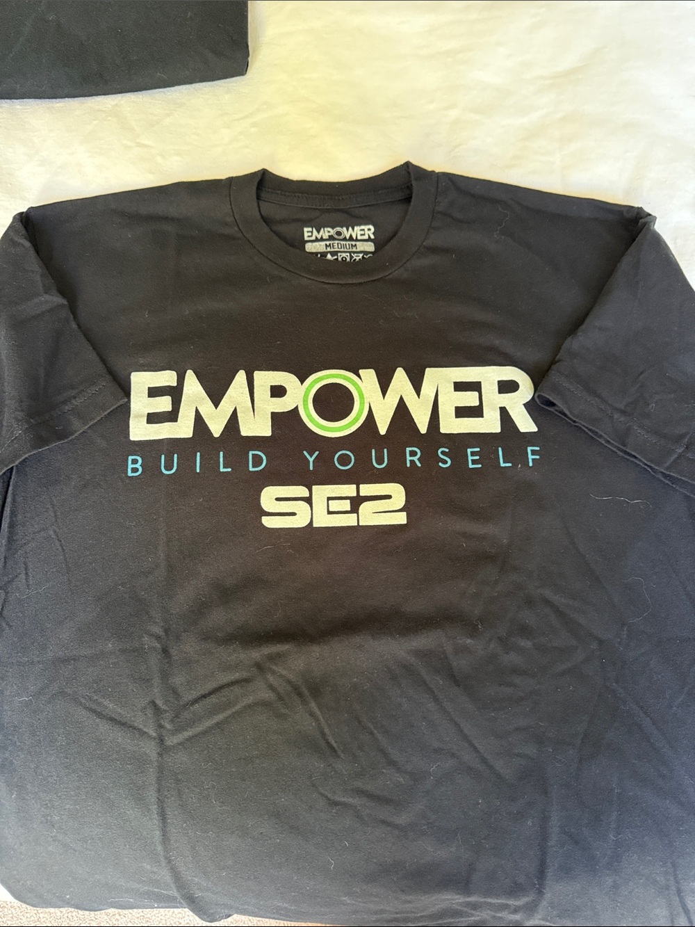 Empower 'Build Yourself' Black Graphic T-Shirt